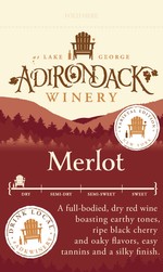 Adk Winery Merlot Shelf Talker
